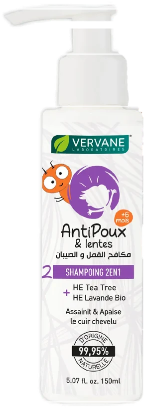 Shampooing anti-poux 2en1 VERVANE، 150 ml